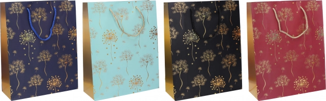 Sac cadeau L 31,5 × 40 × 12 cm, assortiment de couleurs