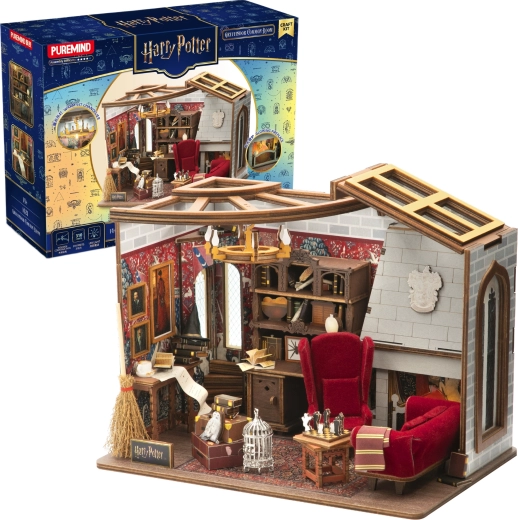 Puremind Harry Potter puzzle 3D en bois – salle commune de Gryffondor