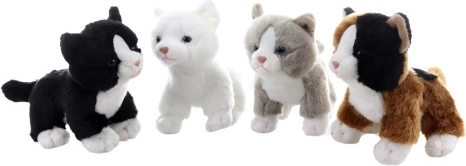 Chat en peluche debout 15 cm