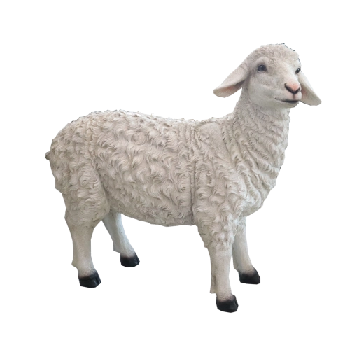 Figurine décorative de Noël mouton - 1 pièce