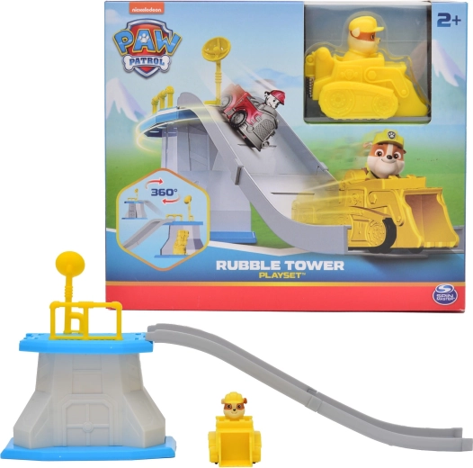 Paw Patrol mini tour avec piste et véhicule Rubble
