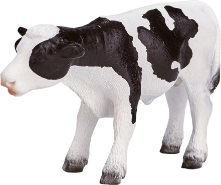 mojo figurine veau holstein – jouet en plastique debout