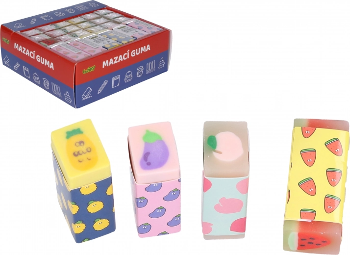 Gomme effaçable fruits