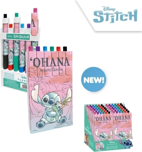 set de 6 stylos Stitch