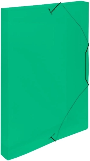 Boîte avec poignée en caoutchouc A4 Lines verte