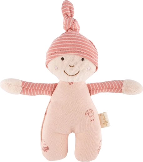 Sigikid poupée douce – premier doudou rose 17 cm