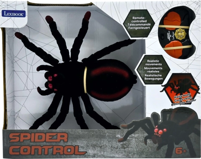 Lexibook araignée en peluche télécommandée avec yeux LED