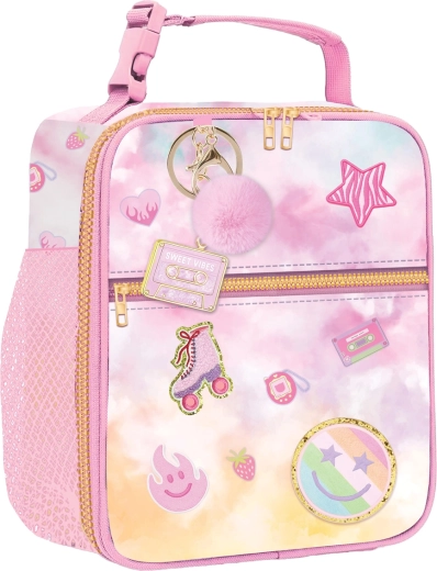 Sac isotherme enfant pour le déjeuner au style rétro avec motif patin à roulettes