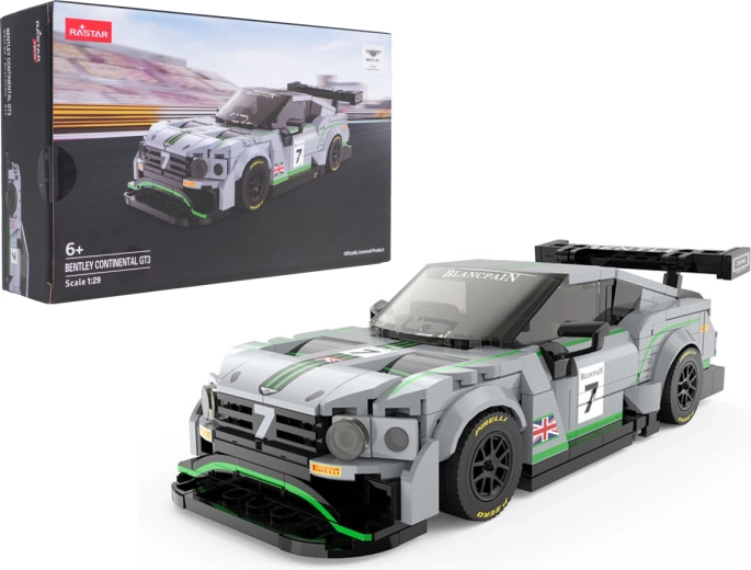 Maquette à construire de la Bentley Continental GT3 à l’échelle 1:29, grise Rastar