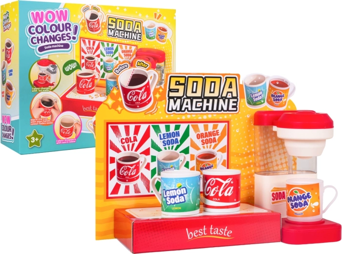Distributeur de boissons pour enfants avec changement de couleur et accessoires