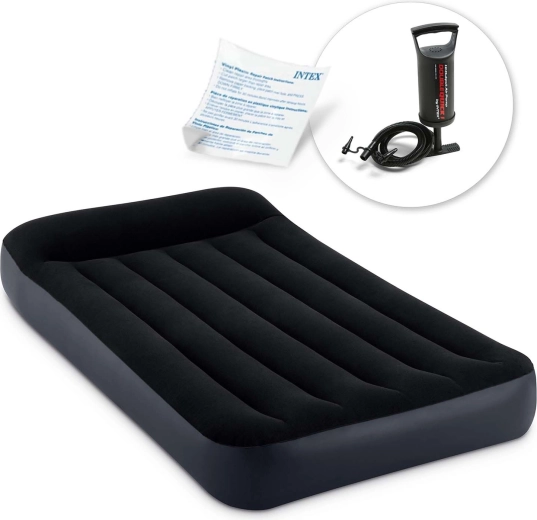 Matelas gonflable INTEX 191 × 99 × 25 cm avec pompe manuelle