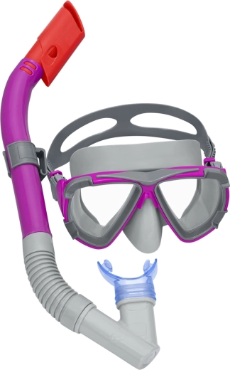 Ensemble violet de snorkeling BESTWAY – masque et tuba