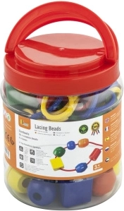 Perles en bois à enfiler – extra grandes