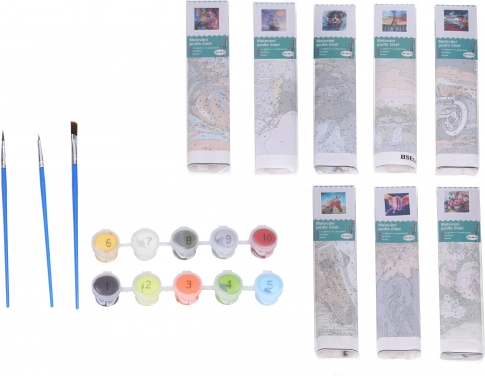 Set créatif peinture par numéros - mix 30x40 cm