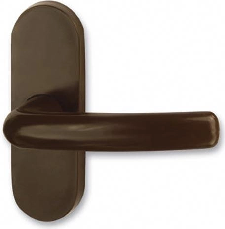 Poignée de balcon Classique plastique marron