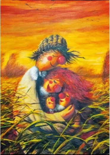 Puzzle famille d’épouvantails 1000 pièces MAGNOLIA