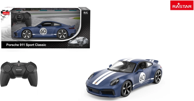 Voiture télécommandée Rastar Porsche 911 Sport Classic 1:16 bleue