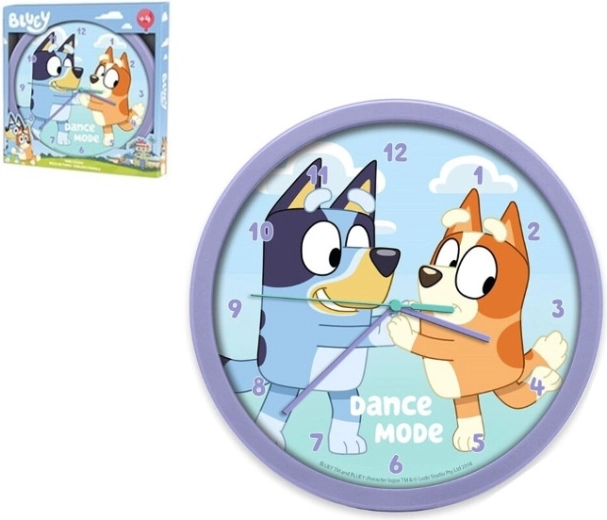 Horloge murale BLUEY pour enfants