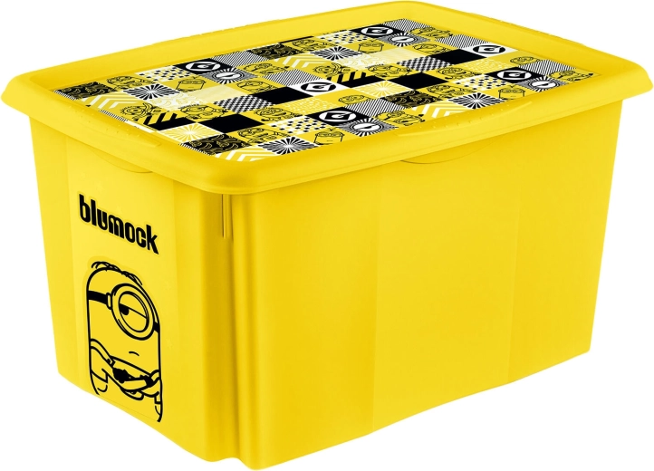 Boîte de rangement Les Minions avec couvercle 45 l