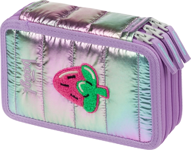 trousse scolaire triple compartiment lavender