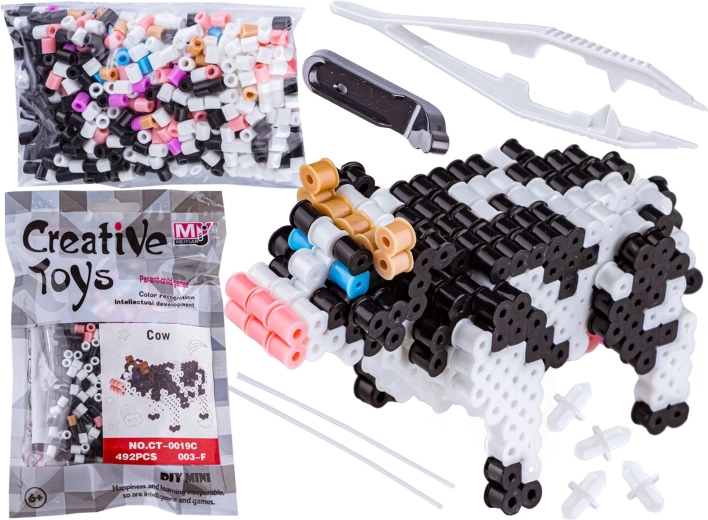 Perles à repasser 3D – vachette (sachet)