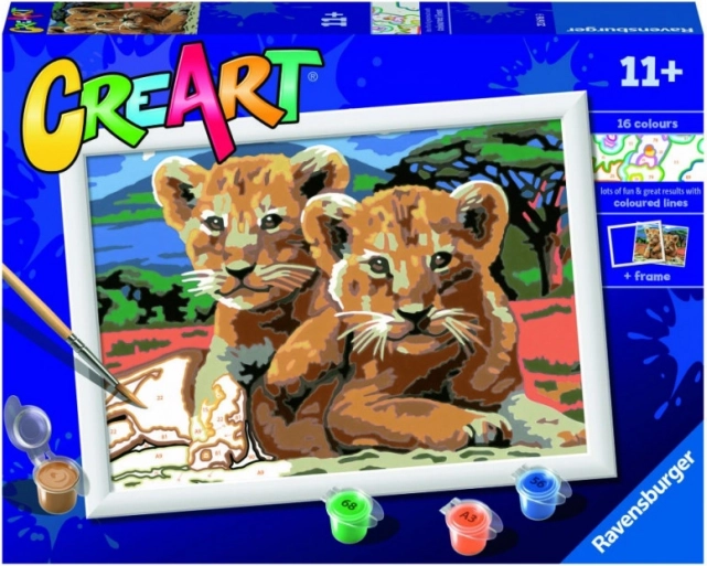 Peinture CreArt pour enfants Petits lions