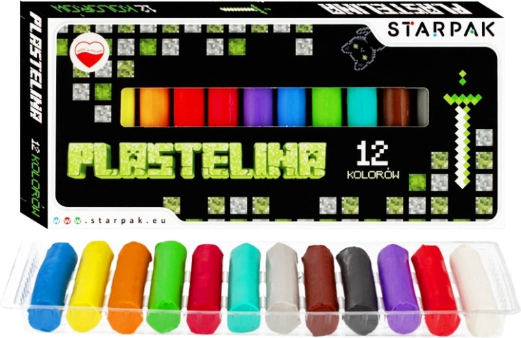 Set de pâte à modeler Pixel – 12 couleurs