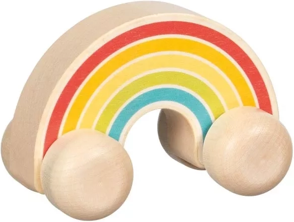 Petite voiture en bois arc-en-ciel Goki