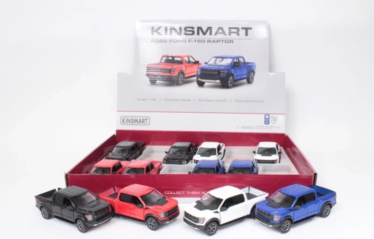 Modèle réduit en métal de voiture Ford F-150 Raptor 2022 (14 cm)