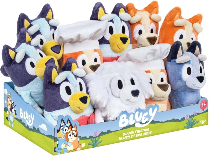 Figurine en peluche Bluey 20 cm (motif aléatoire) - 1 pièce