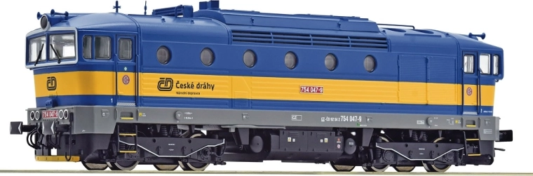 Locomotive diesel Roco ČD série 754 047-9 « Brejlovec » H0 numérique avec son