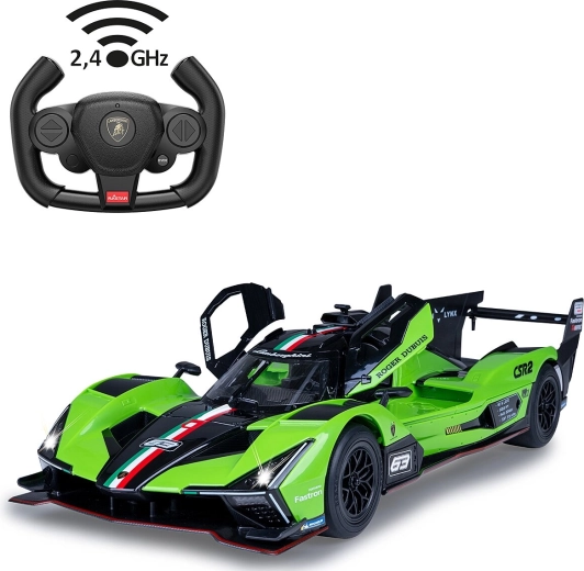 Voiture RC Lamborghini SC63 LMDH 1:14 verte