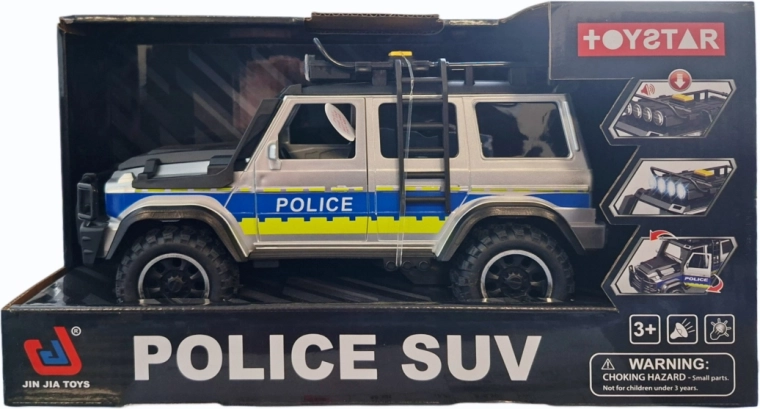 Voiture de police tout-terrain avec lumière et son
