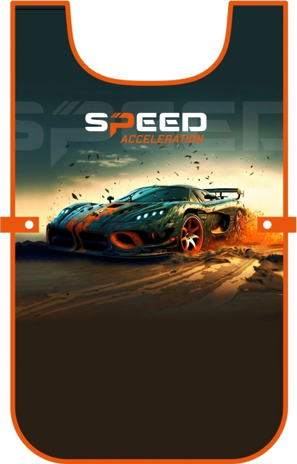 Tablier poncho pour enfants avec motif de voiture