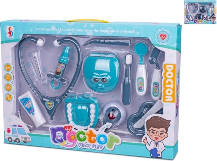 Trousse de docteur avec lumière et son à piles