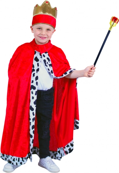 Cape royale pour enfant avec couronne