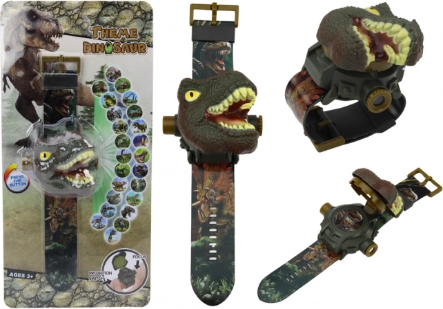 Montre avec projecteur 3D dinosaure Tyrannosaurus Rex 22cm