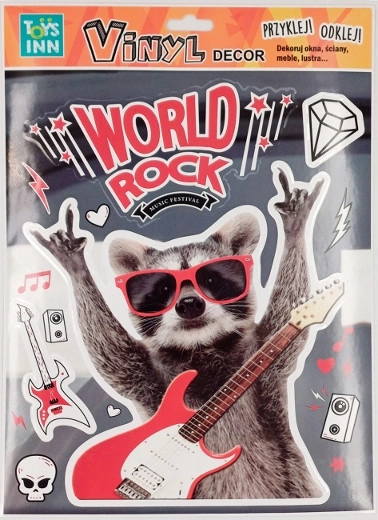 Autocollants vinyle raton laveur – adorable décoration pour chambre d’enfant