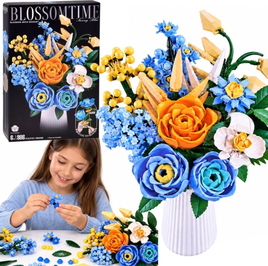 Kit de construction de bouquet de fleurs épanouies