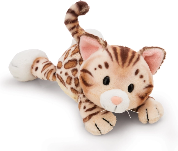 Chat en peluche bengal NICI couché 20 cm Green