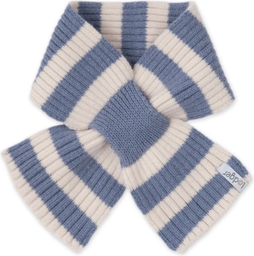 Écharpe enfant en mérinos Lodger stripe stone