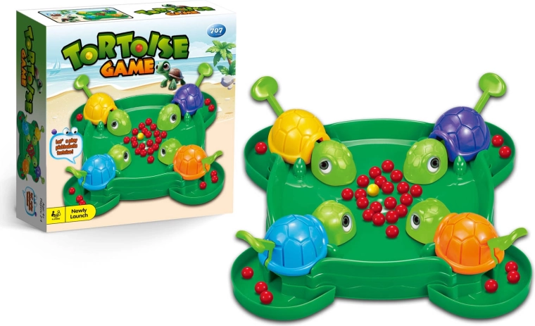 Jeu d’adresse familial Les Tortues avec billes