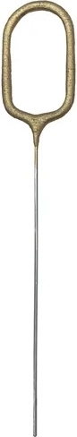 Fontaine à gâteau (feu froid) chiffre 0 dorée 15 cm - 1 pièce
