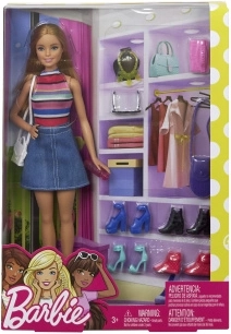 Poupée Barbie avec garde-robe et accessoires