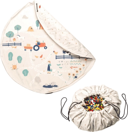 Play&Go Noomad Original tapis de jeu et sac à jouets farm