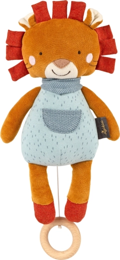 Lion musical, premier doudou avec mécanisme musical 30 cm Sigikid