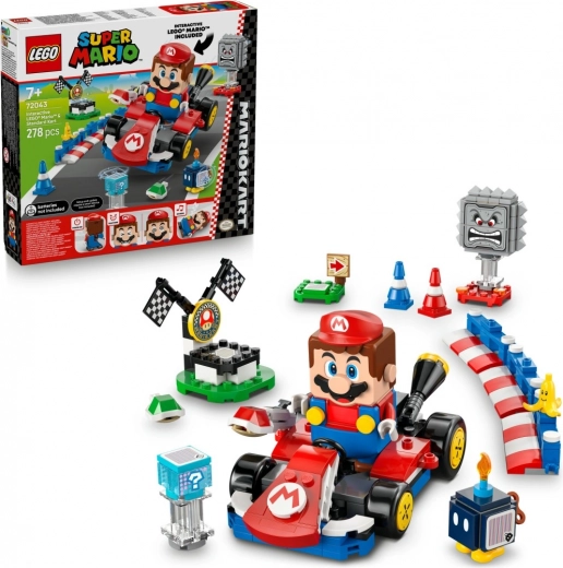 LEGO® Super Mario™ 72043 Mario Kart™ – LEGO® Mario™ interactif et Kart Standard
