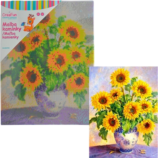 Peinture diamant Tournesols 30 × 40 cm