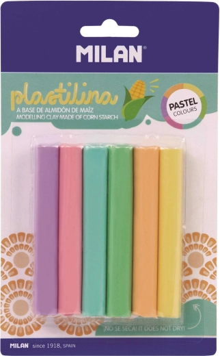 Pâte à modeler 6 pcs pastel