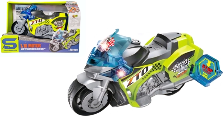 Moto sportive avec lumière et son pour enfants